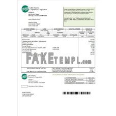 USA Arkansas C & L Electric Cooperative Corporation fake utility bill Word and PDF template