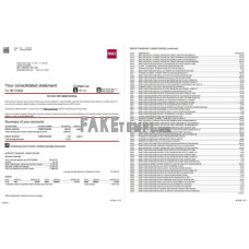 USA Washington BB&T fake bank statement Word and PDF template, 5 pages