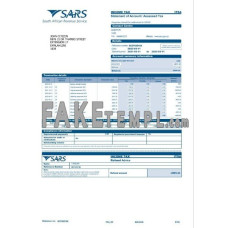 USA SARS fake bank statement Word and PDF template, 2 pages