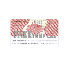 Australia fake travel visa photoshop template PSD