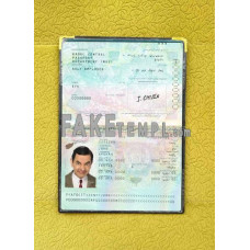 Afghanistan fake passport photolook template PSD, scan and photo-realistic look