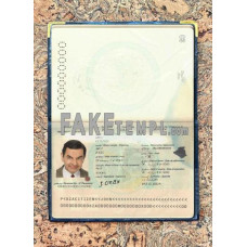 Algeria fake passport photolook template PSD, scan and photo-realistic look