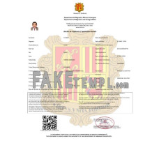 Andorra fake e-visa Word and PDF template