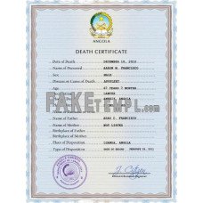 Angola fake vital record death photoshop certificate PSD