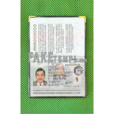 Argentina fake passport photolook template PSD, scan and photo-realistic look 2