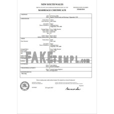 Australia Northern Territory of Australia fake birth certificate Word and PDF template