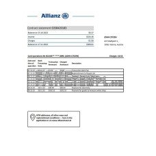 Austria Allianz Investment fake bank statement Excel and PDF template