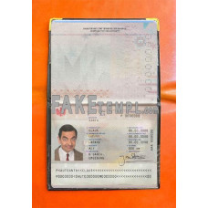 Austria fake passport photolook template PSD, scan and photo-realistic look