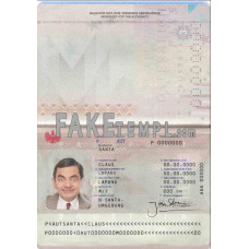 Austria fake passport photoshop template PSD