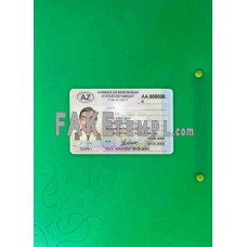 Azerbaijan fake driving license photolook template PSD, scan and photo-realistic look (2013 – present)