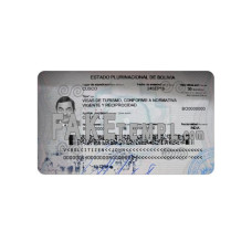 Bolivia fake travel visa photoshop template PSD