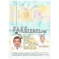 Bahamas fake standard passport photoshop template PSD