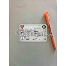 Bahrain fake driving license photolook template PSD, scan and photo-realistic look