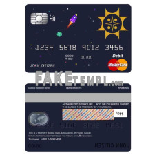 Bangladesh Sonali Bank fake mastercard debit card photoshop template PSD