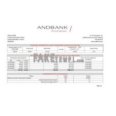 Andorra Andbank fake bank statement Excel and PDF template