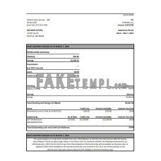 Australia Citibank fake bank statement Excel and PDF template