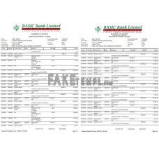 Bangladesh Basic fake bank statement Word and PDF template, 2 pages