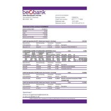 Belgium Beobank fake bank statement Excel and PDF template