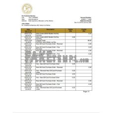 Bolivia Banco Central de Bolivia fake bank statement Word and PDF template