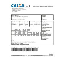 Brazil Caixa fake bank statement Excel and PDF template