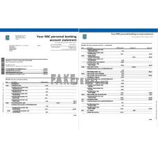 Canada Royal Bank of Canada (RBC) fake bank statement Word and PDF template, (4 pages)