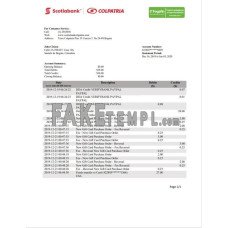 Colombia Scotiabank Colpatria fake bank statement Word and PDF template