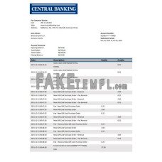 Eritrea Central fake bank statement Word and PDF template