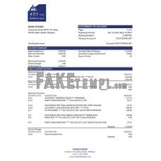 Ethiopia Dashen fake bank statement Excel and PDF template