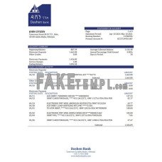 Ethiopia Dashen fake bank statement Word and PDF template