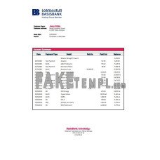 Georgia Basis fake bank statement Word and PDF template