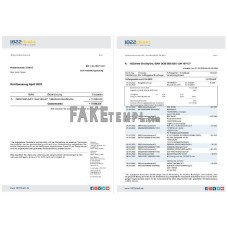 Germany 1822direkt fake bank statement Word and PDF template