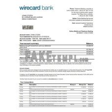 Germany Aschheim Wirecard fake bank statement Word and PDF template