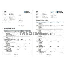 Germany Graubundner Kantonalbank fake bank statement Word and PDF template, 4 pages