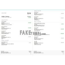 Germany N26 fake bank statement Word and PDF template, 5 pages (in German language)