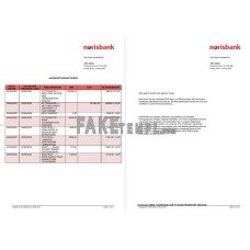 Germany Norisbank fake bank statement Word and PDF template, 2 pages