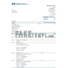 Germany Volksbank Jever fake bank statement Excel and PDF template