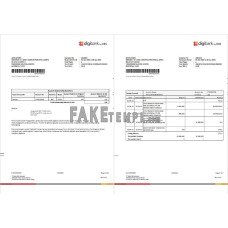 Indonesia DBS Digibank fake bank statement Word and PDF template, 2 pages