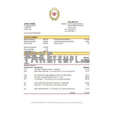 Iran Melli fake bank statement Excel and PDF template