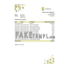 Iraq Kurdistan International fake bank statement Excel and PDF template