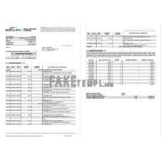 Italy Banco BPM fake bank statement Word and PDF template, 8 pages