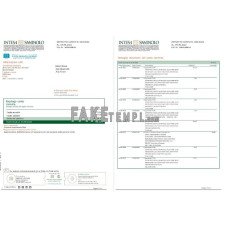 Italy Intesa Sanpaolo fake bank statement Word and PDF template, 2 pages