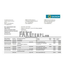 Kazakhstan Qazkom fake bank statement Excel and PDF template