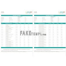 Kenya CBA Loop fake bank statement Word and PDF template, 6 pages