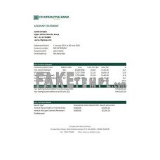 Kenya Co-operative Bank of Kenya fake bank statement Excel and PDF template