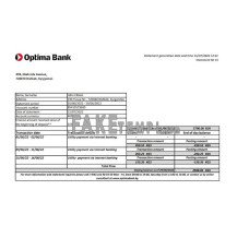 Kyrgyzstan Optima fake bank statement Excel and PDF template