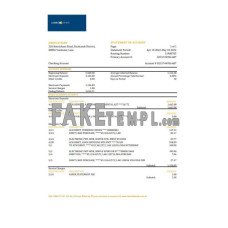 Laos LCNB fake bank statement Excel and PDF template