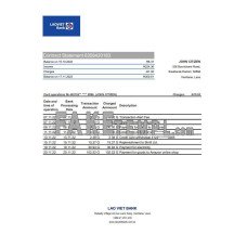 Laos Lao Viet fake bank statement Excel and PDF template