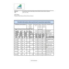 Lebanon Cedrus fake bank statement Excel and PDF template