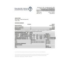 Libya Jumhouria fake bank statement Excel and PDF template