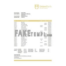 Liechtenstein Union AG fake bank statement Excel and PDF template